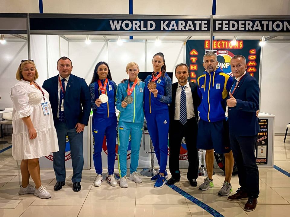 Українські каратистки вибороли три медалі на чемпіонаті світу у Дубаї