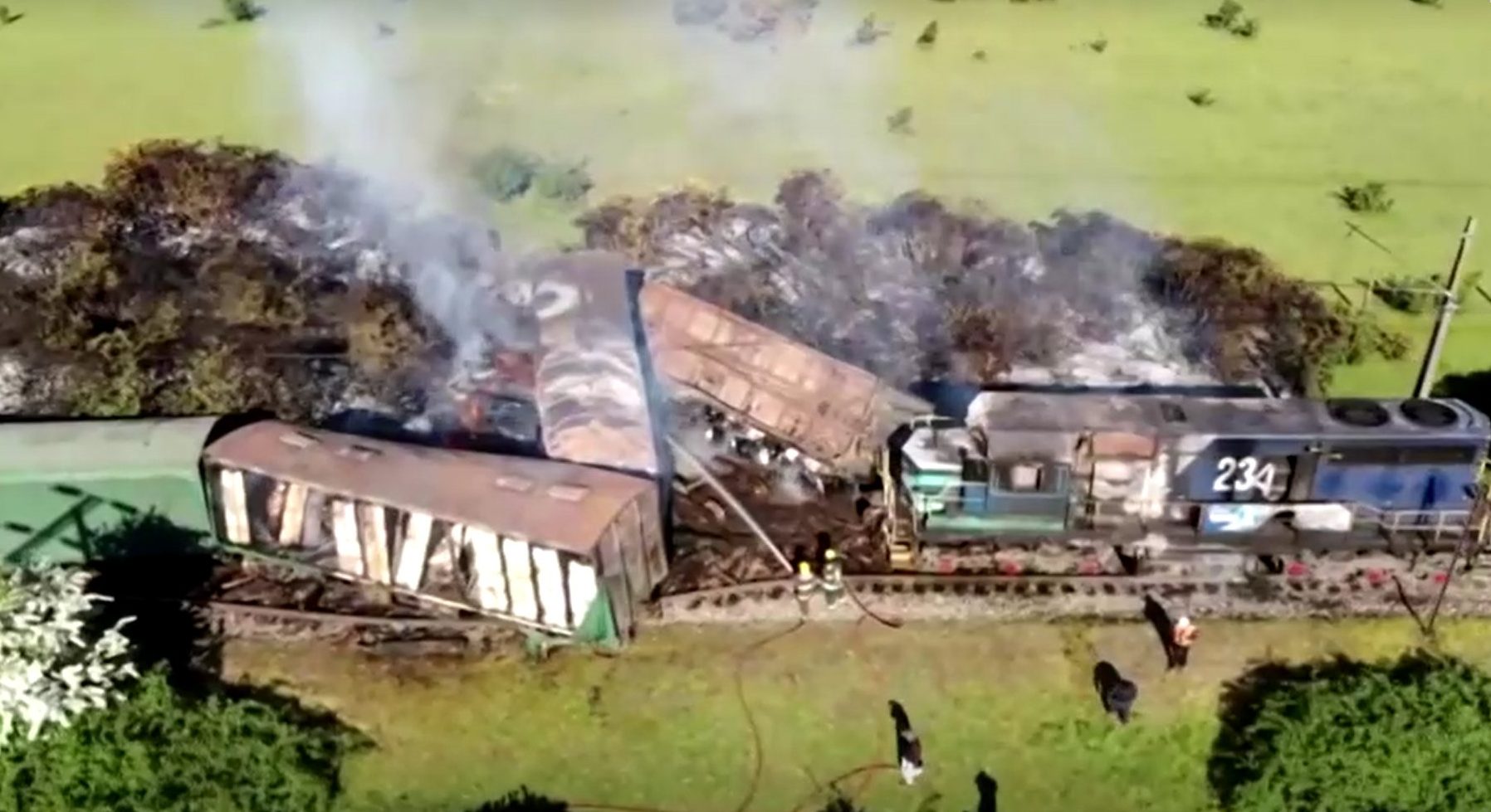 У Чилі зійшов вантажний потяг унаслідок підпалу шпал невідомими