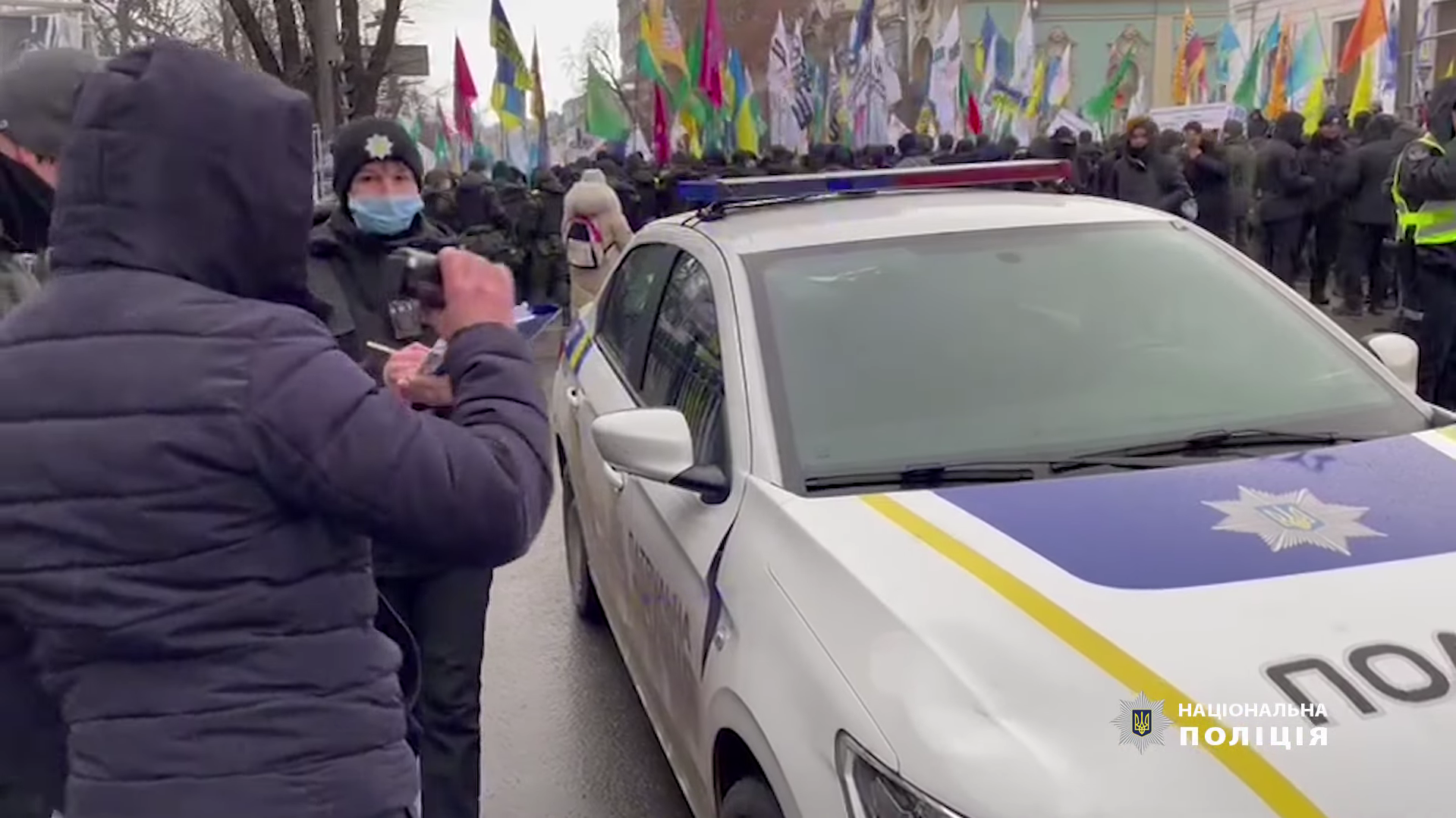 Протесты ФОПов в Киеве: одна участница пострадала, двух человек доставили в отдел