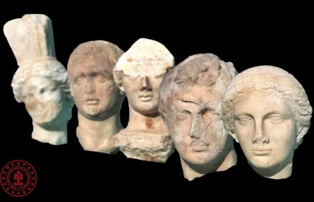 В городе Книдос археологи нашли головы античных статуй