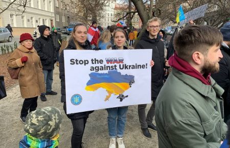 У Кракові влаштували акцію на підтримку України (ФОТО)