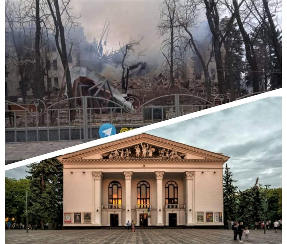 Режим Путіна вже давно перетнув межу людяності — українське МЗС про бомбардування театру у Маріуполі
