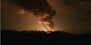 У Василькові внаслідок авіаудару загорілась нафтобаза