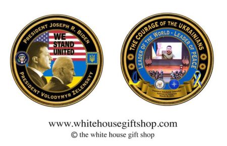 У Білому домі презентували пам’ятну монету, присвячену історичному зверненню Зеленського до Конгресу