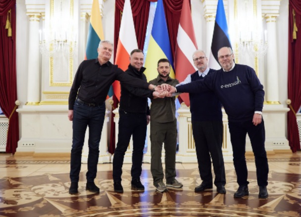 У Києві Зеленський зустрівся з президентами Польщі, Латвії, Литви та Естонії