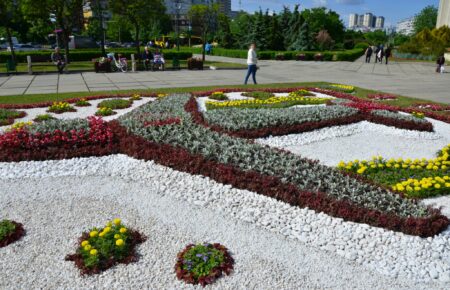 В столице создали цветник, посвященный самолету «Мрия» (фото)