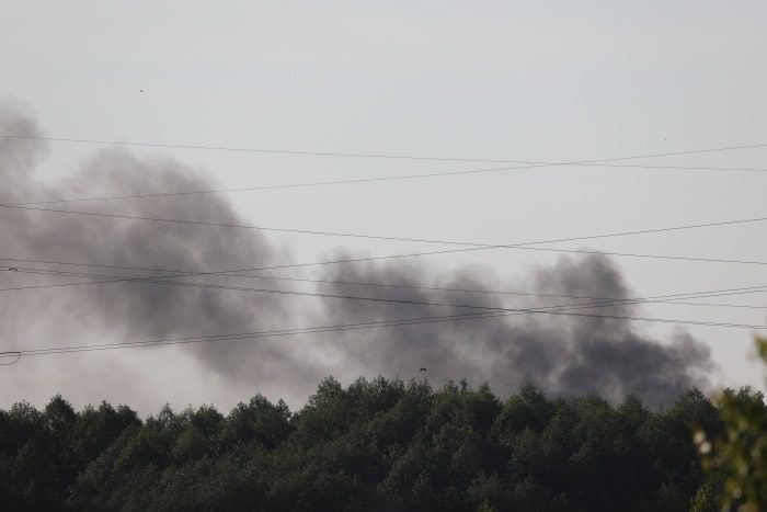 У Брянській області стався вибух: загорілась військова частина