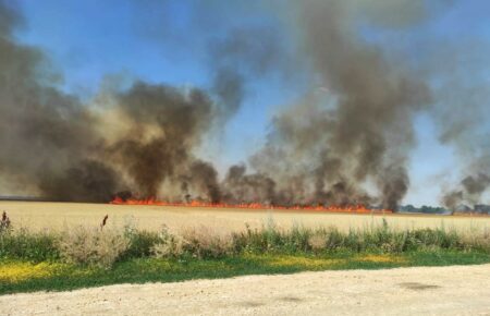 Російські військові цілеспрямовано знищують поля врожаю на Херсонщині (фото)