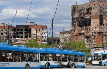 В Мариуполе уничтожена вся инфраструктура общественного транспорта