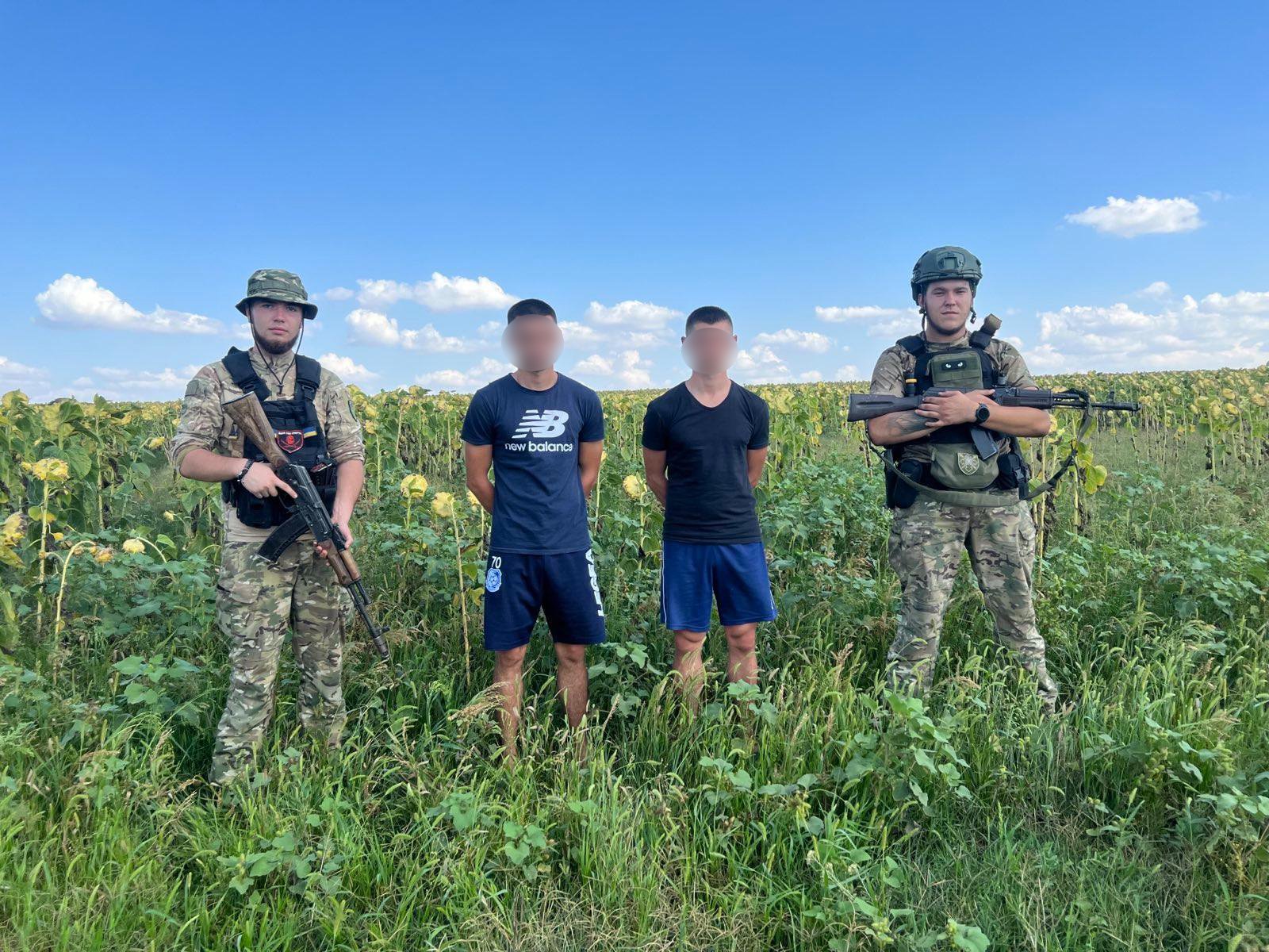 На кордоні з Молдовою затримали трьох ухилянтів з України, двоє ховались у соняшниковому полі