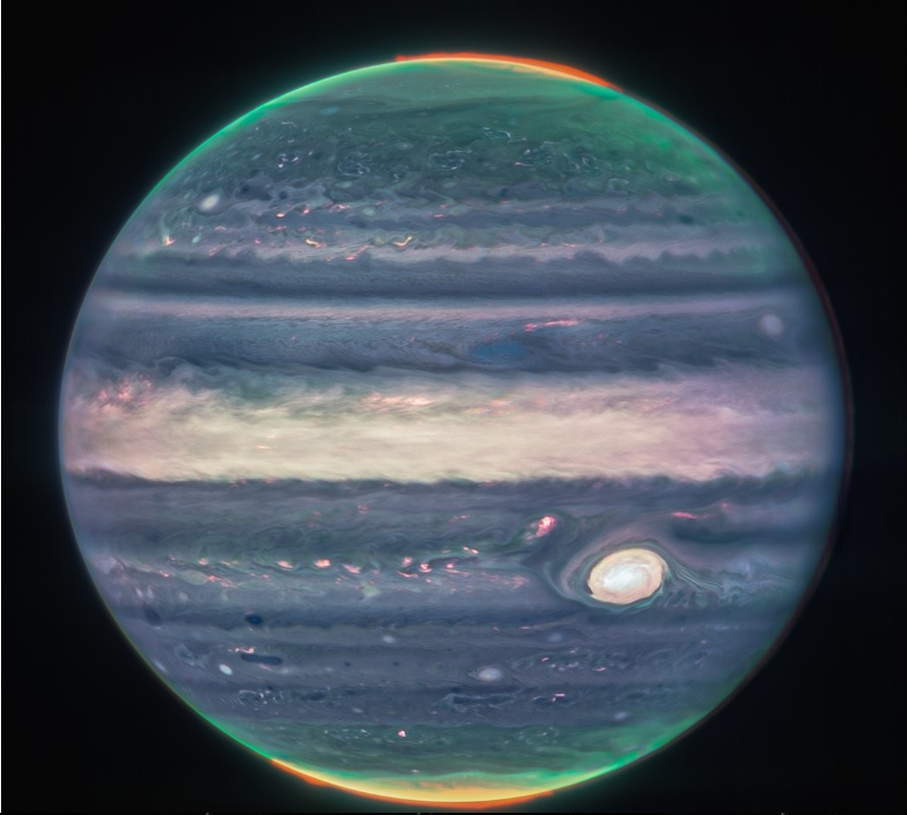 Телескоп «Джеймс Уэбб» сделал детализированные фото Юпитера (фото)