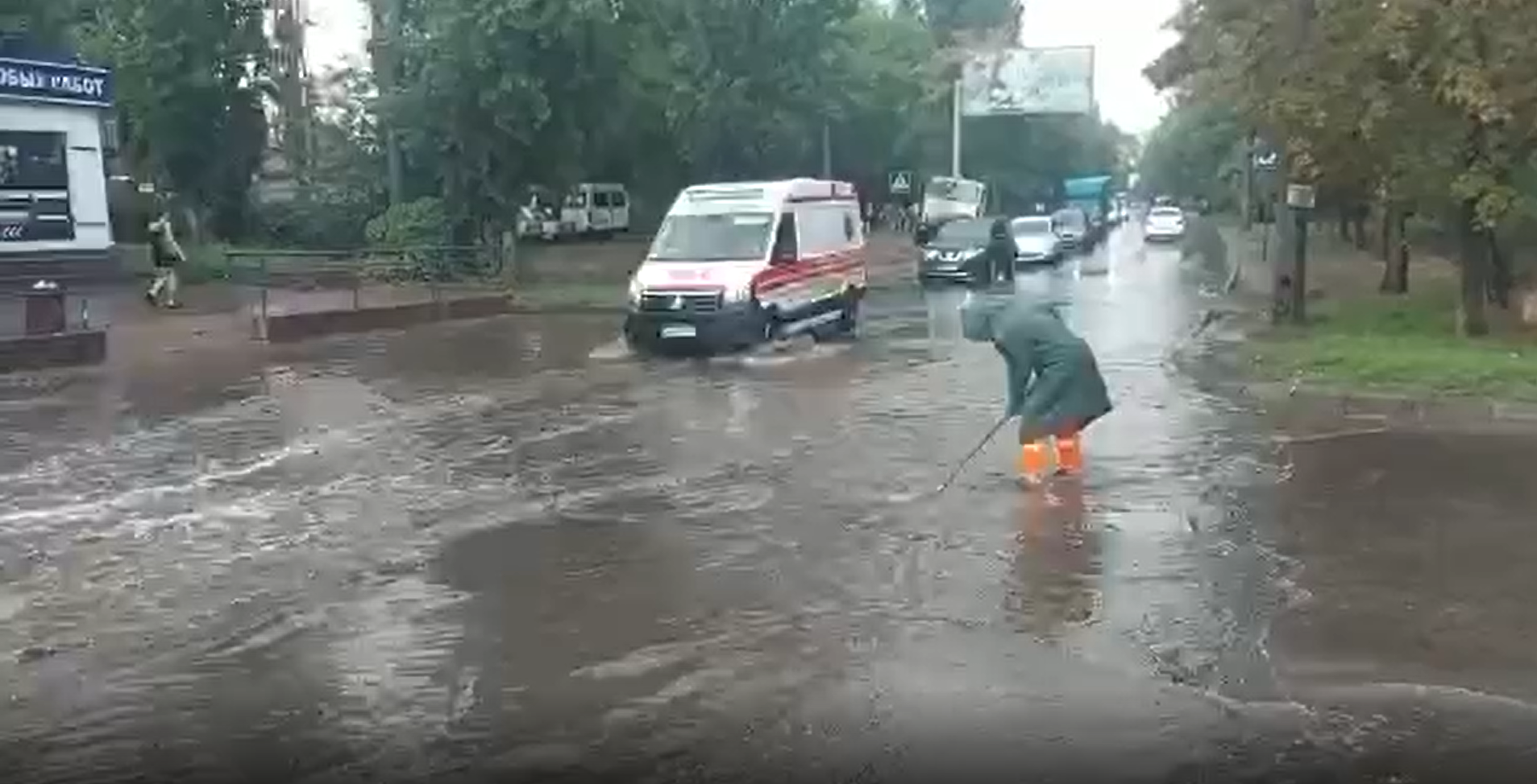 Негода на Одещині: затоплені будинки та розмиті дороги (відео)