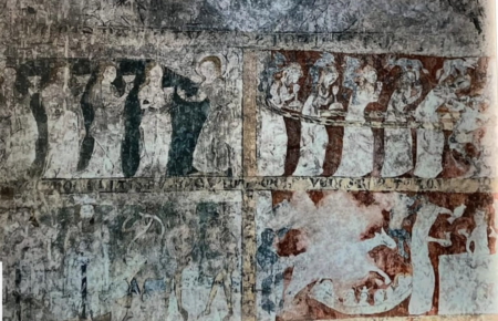 Черти на плечах у девственниц: в Чехии открыли для общественности средневековую фреску (фото)