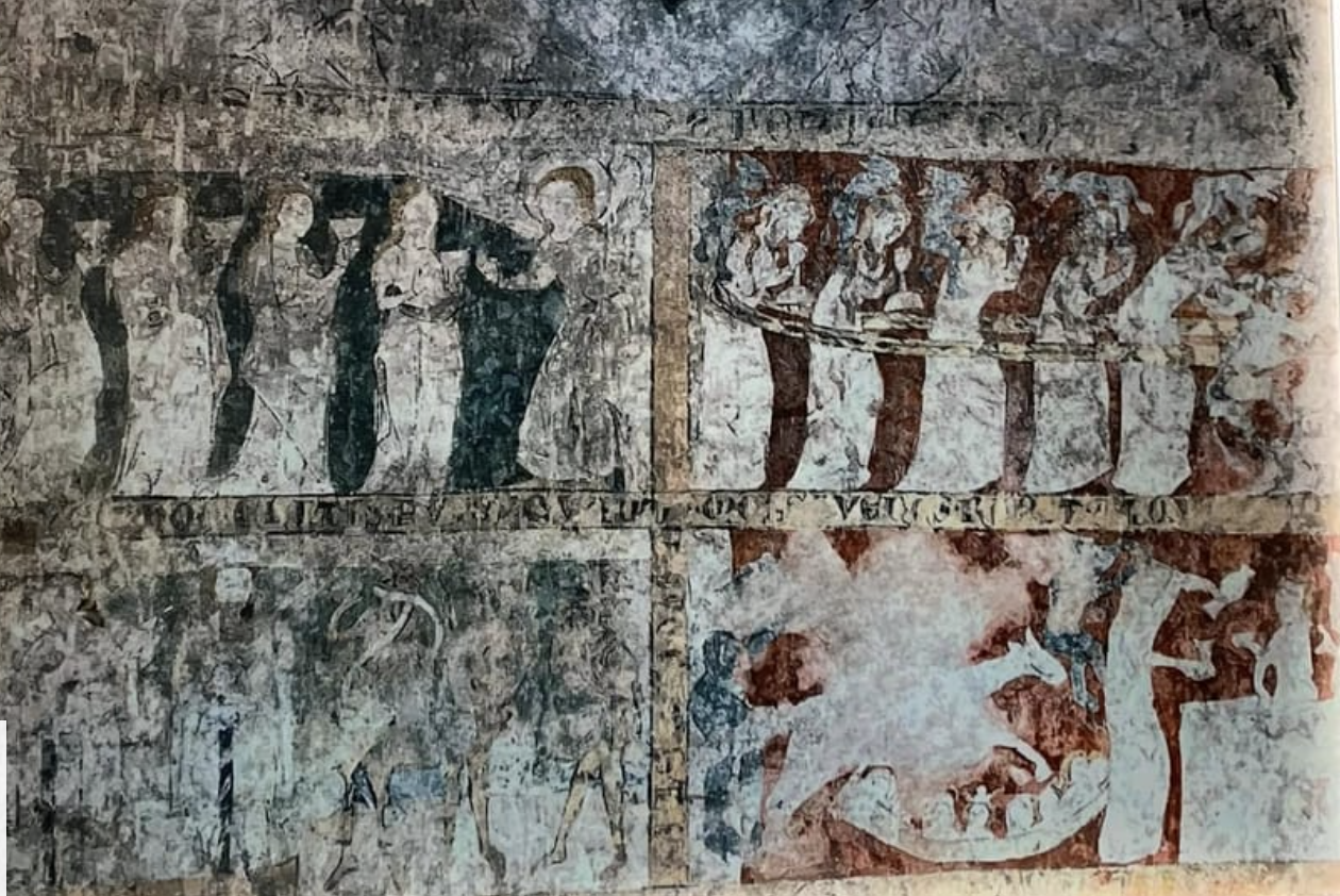 Черти на плечах у девственниц: в Чехии открыли для общественности средневековую фреску (фото)