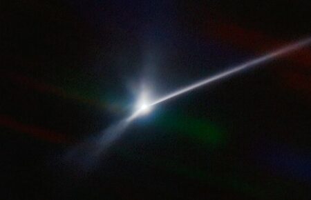Телескоп сфотографировал шлейф от астероида, в который специально врезался космический аппарат NASA