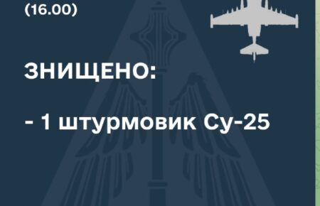 Українські сили на півдні збили російський штурмовик Су-25