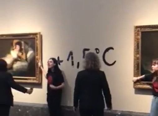 У Мадриді екоактивістки приклеїли свої руки до картин Франсіско-Хосе де Гої (ВІДЕО)