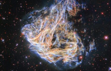 Hubble показав барвистий залишок наднової у сузір’ї Золотої Риби