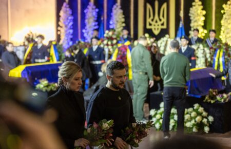 У Києві простилися із керівниками та співробітники МВС, які загинули у Броварах (ФОТО, ВІДЕО)