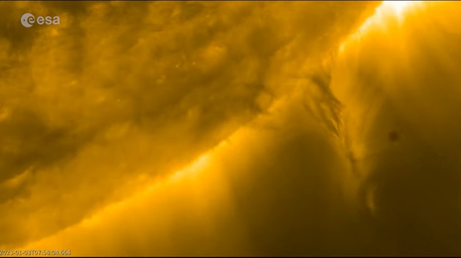 Апарат Solar Orbiter зафільмував проходження Меркурія перед Сонцем
