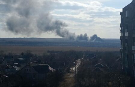 В Енакиево Донецкой области упал военный самолет (ВИДЕО)