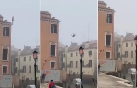У Венеції розшукують чоловіка, який стрибнув у канал із триповерхового будинку