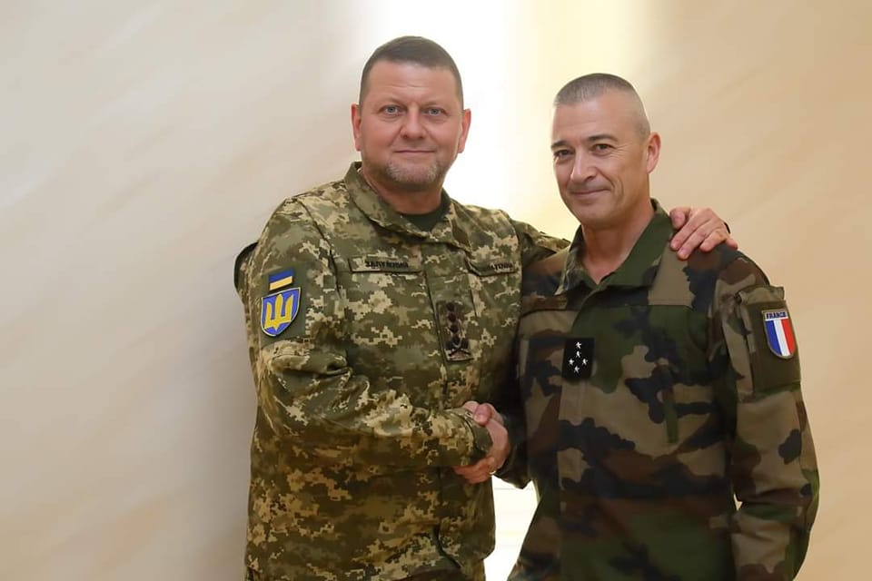 Україну відвідав начальник штабу армії Франції — Залужний розповів йому про потреби ЗСУ