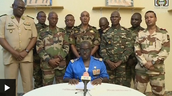 Солдати Республіки Нігер в ефірі національного телебачення оголосили про переворот