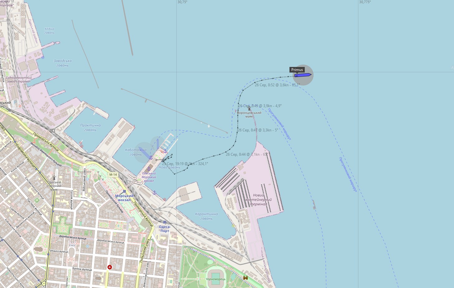 З порту Одеси вийшло друге судно після зупинки «зернової угоди»