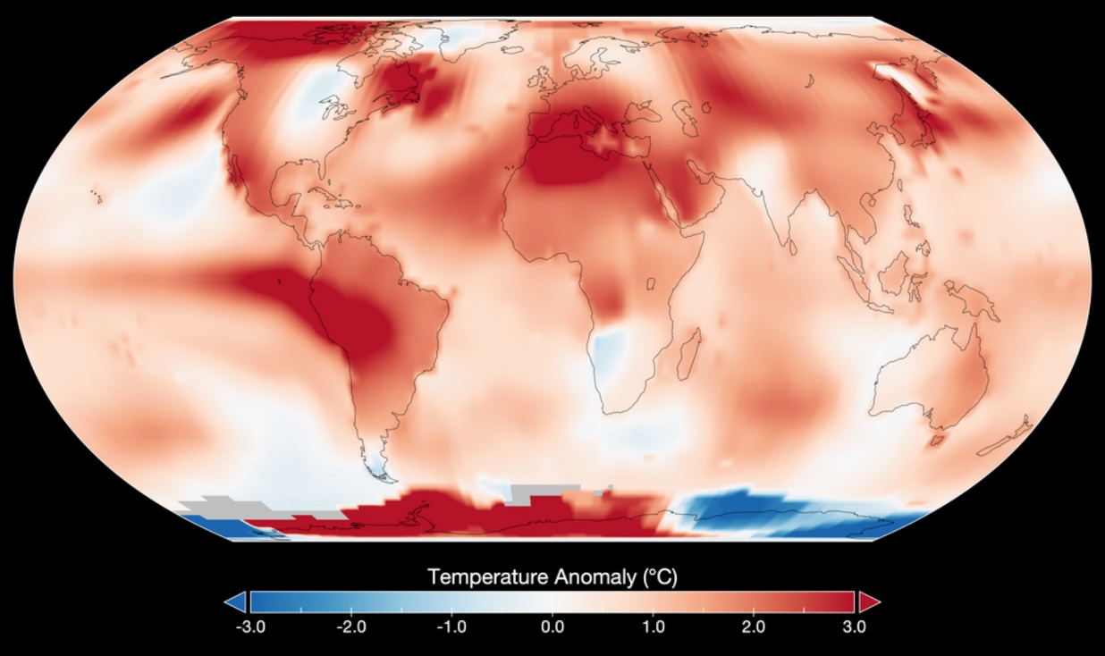 Июль стал самым жарким месяцем на Земле с 1880 года — NASA
