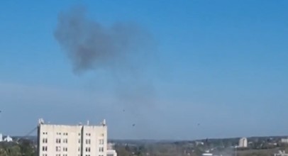 Українські безпілотники атакували російський Курськ, є влучання (ВІДЕО)