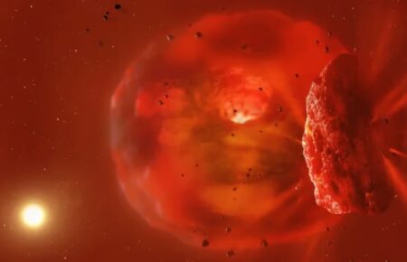 Астрономи вперше спостерігали наслідки зіткнення двох гігантських планет