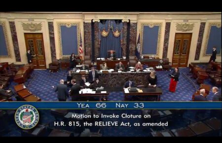 U.S. senators have concluded their debate on the Ukraine aid bill