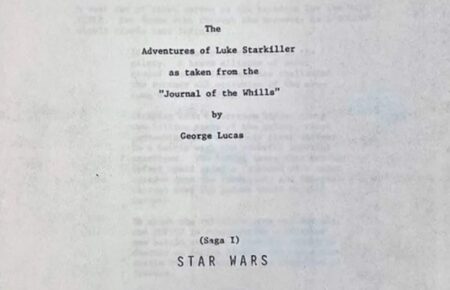 Чернетку сценарію «Зоряних війн» продали на аукціоні за $13,6 тисячі