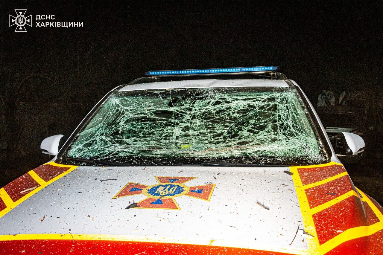 У Харкові під час повторного обстрілу постраждали рятувальник та поліціянт