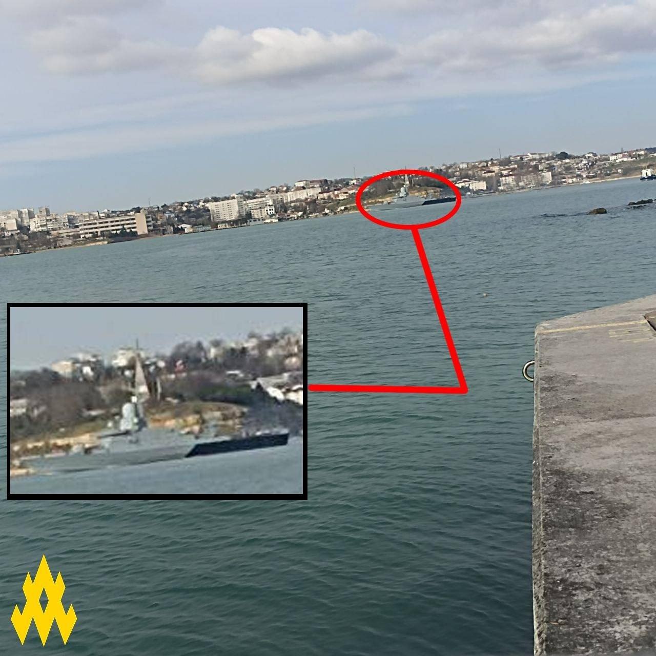 У Севастопольську бухту зайшов малий ракетний корабель проєкту «Каракурт» — партизани