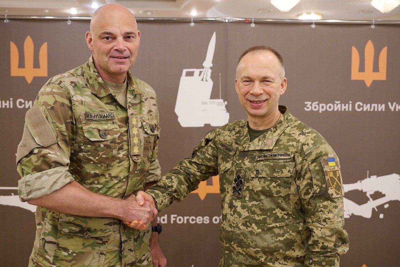 До Києва з візитом прибув новий головнокомандувач армії Данії (ФОТО)