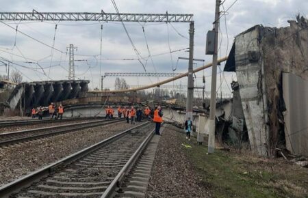 У Росії обвалився міст на залізничні колії (ВІДЕО)